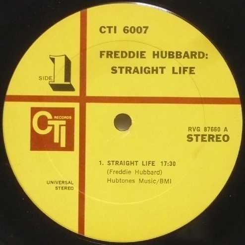 Straight Life / Freddie Hubbard (LP) ストレート・ライフ / フレディ・ハバード　CTI (US盤) バンゲルダー刻印 _画像3