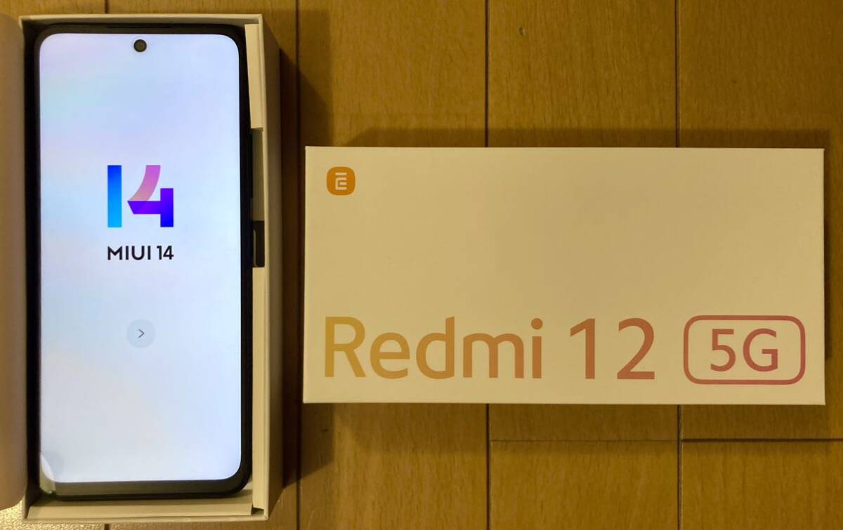 [ новый товар не использовался ]Xiaomi Redmi12 5G UQmobile версия midnight черный 