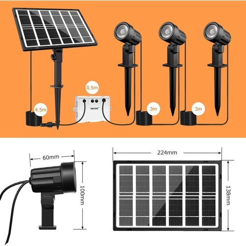  new goods MEIKEE electric fee 0 memory function 2H/4H/6H usually lighting possibility talent solar garden light improvement version solar 143