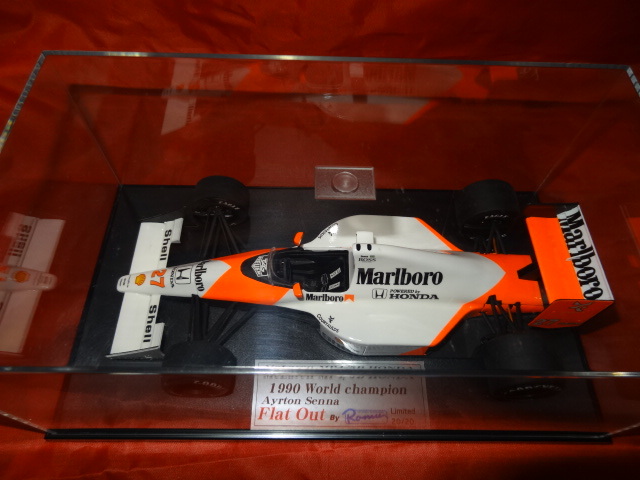 モデルガレージロム Flat Out 1/20 マクラーレン・ホンダ MP4/5B 1990 ワールドチャンピオン アイルトン・セナ 完成品 限定20台_画像6