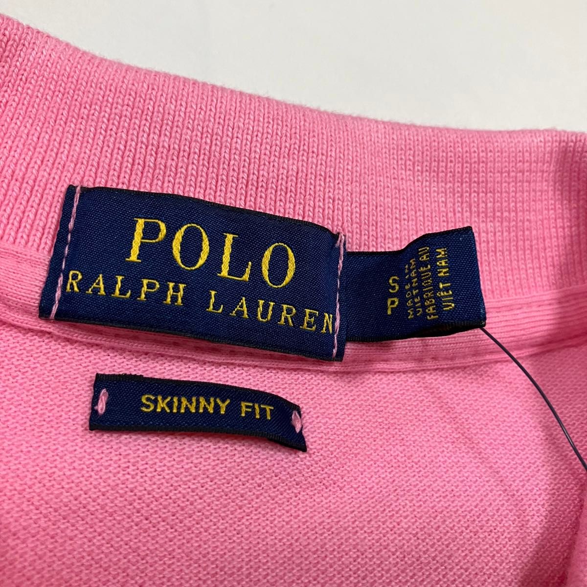 新品タグ付き　POLO RALPH LAUREN  ポロラルフローレン　ビッグポニー　半袖　ポロシャツ　襟付き　ピンク　S