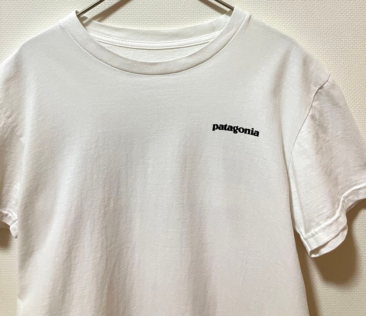 希少　USA製　Patagonia　パタゴニア ブランドロゴTシャツ　バックプリント半袖Tシャツ　