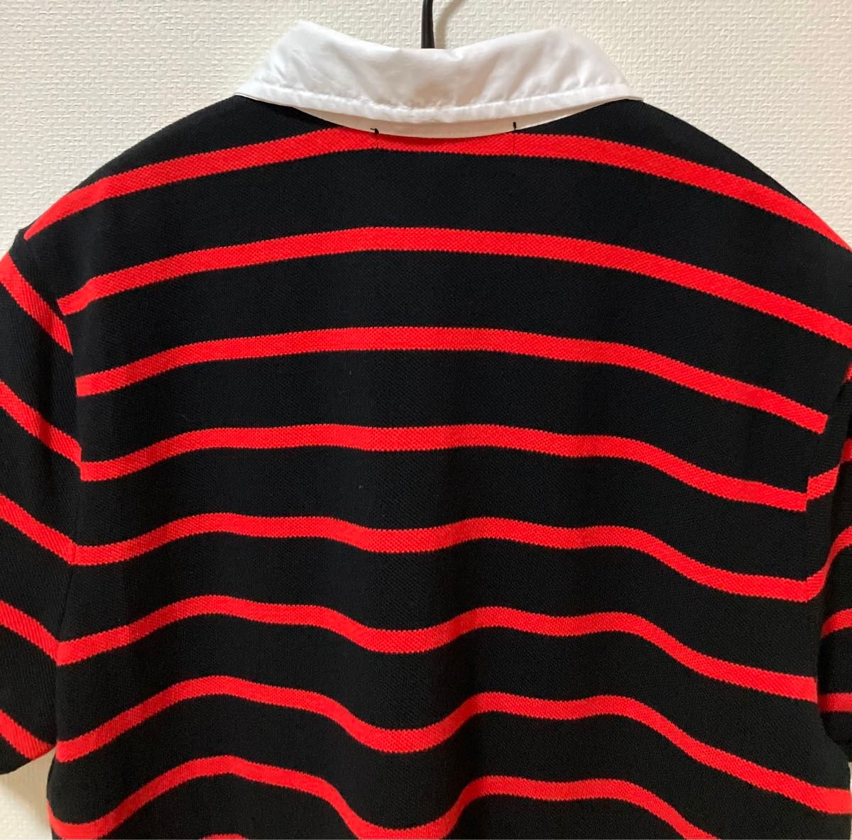 新品未使用タグ付　ローレンラルフローレン L-RL LAUREN ACTIVE ボーダーハーフジップポロシャツ