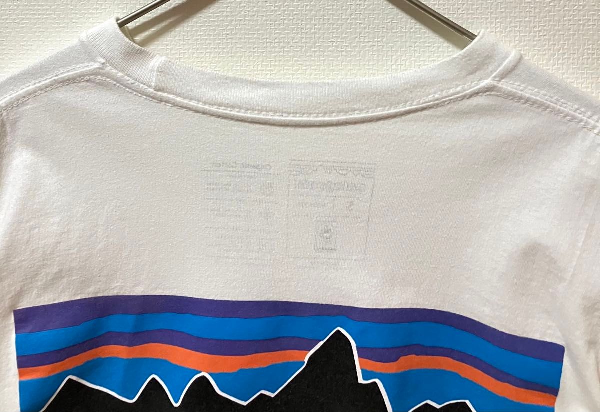 希少　USA製　Patagonia　パタゴニア ブランドロゴTシャツ　バックプリント半袖Tシャツ　