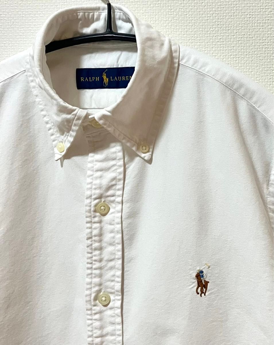 RALPH LAUREN ラルフローレン　カラーポニー刺繍　ボタンダウンシャツ　　オックスフォード長袖シャツ