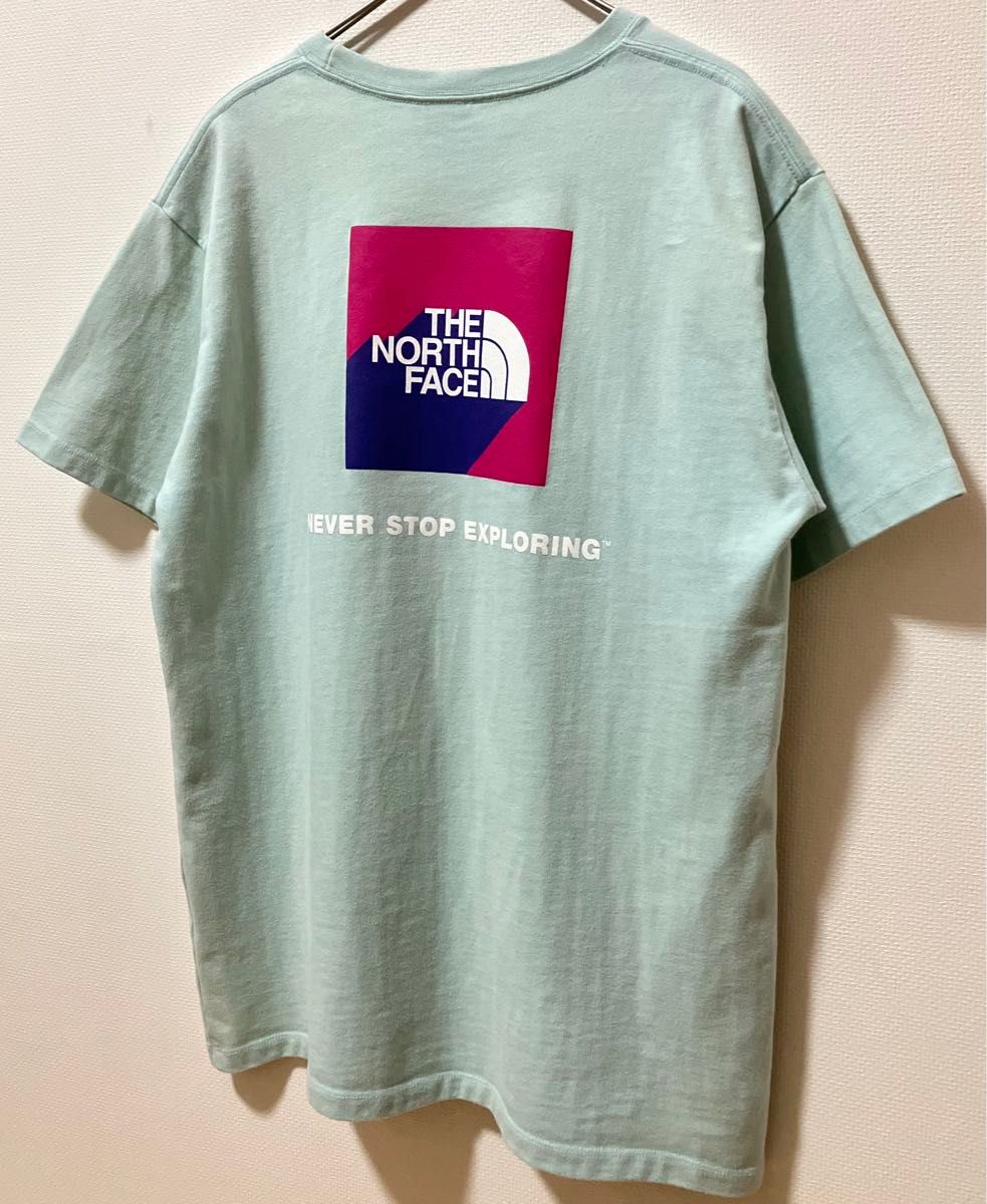 美品　THE NORTH FACE ノースフェイス ビッグブランドロゴヘビーウェイトTシャツ  バックプリント