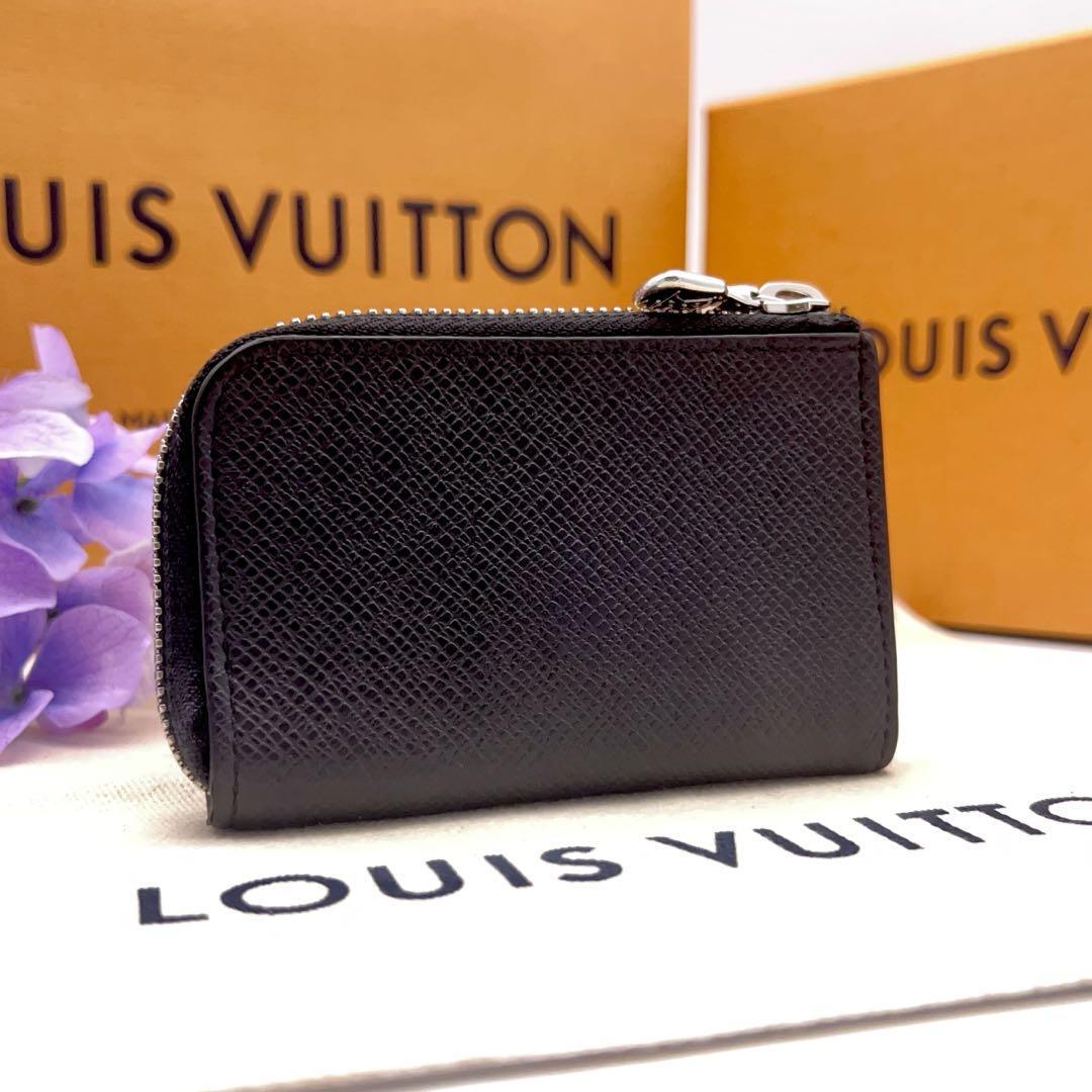 極美品　ルイヴィトン Louis Vuitton　RFID　IC　タイガ ポルトモネジュール　コインケース　黒　アルドワーズ　コインパース_画像2