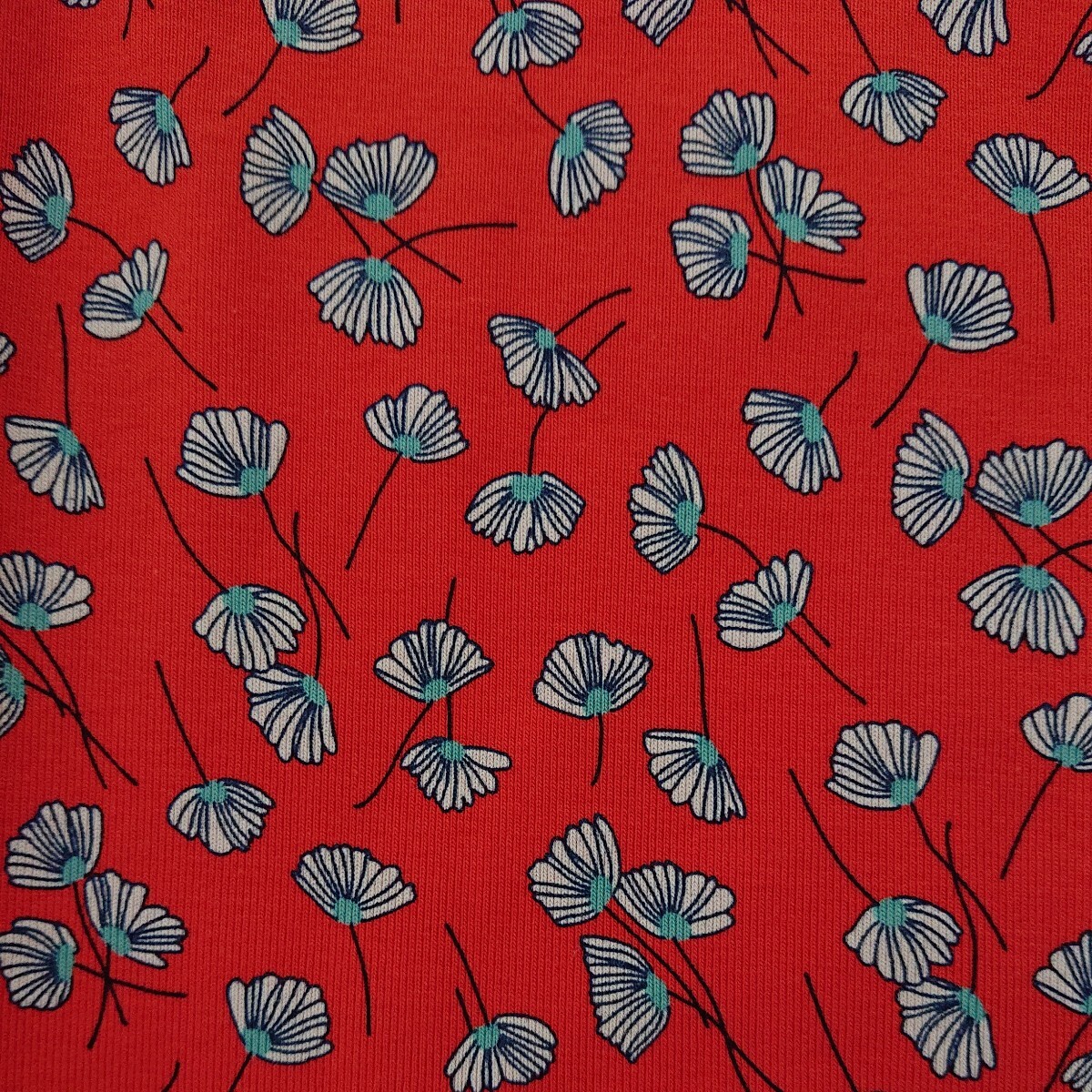 【新品未使用】ユニクロ ポール&ジョー 半袖 花柄 Tシャツ UT 赤 S_画像3