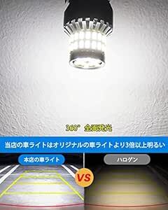 12V-24V車用 T20 LEDシングル球 ホワイト バックランプ 後退灯 LEDバルブ 汎用 超高輝度 48連3014SM_画像5