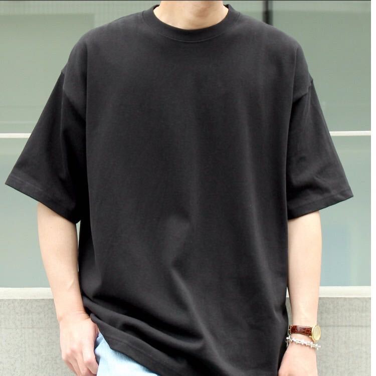 【ユナイテッドアスレ】新品 9.1 超厚手 マグナムウェイト Tシャツ 黒 Lサイズ ブラック United Athle 441101 厚地_画像2