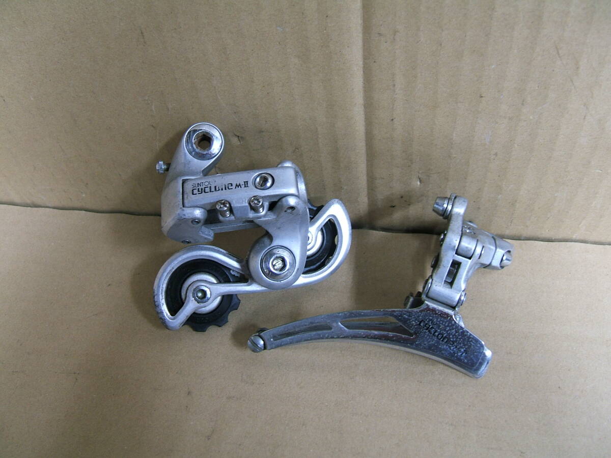 中古 前+リアディレイラー SUNTOUR CYCLONE M-Ⅱ JAPAN 247
