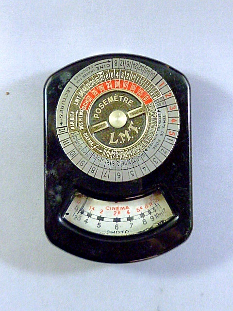  rare * France made L.M.T. 3.003Ase Len light meter operation verification settled leather case attaching 