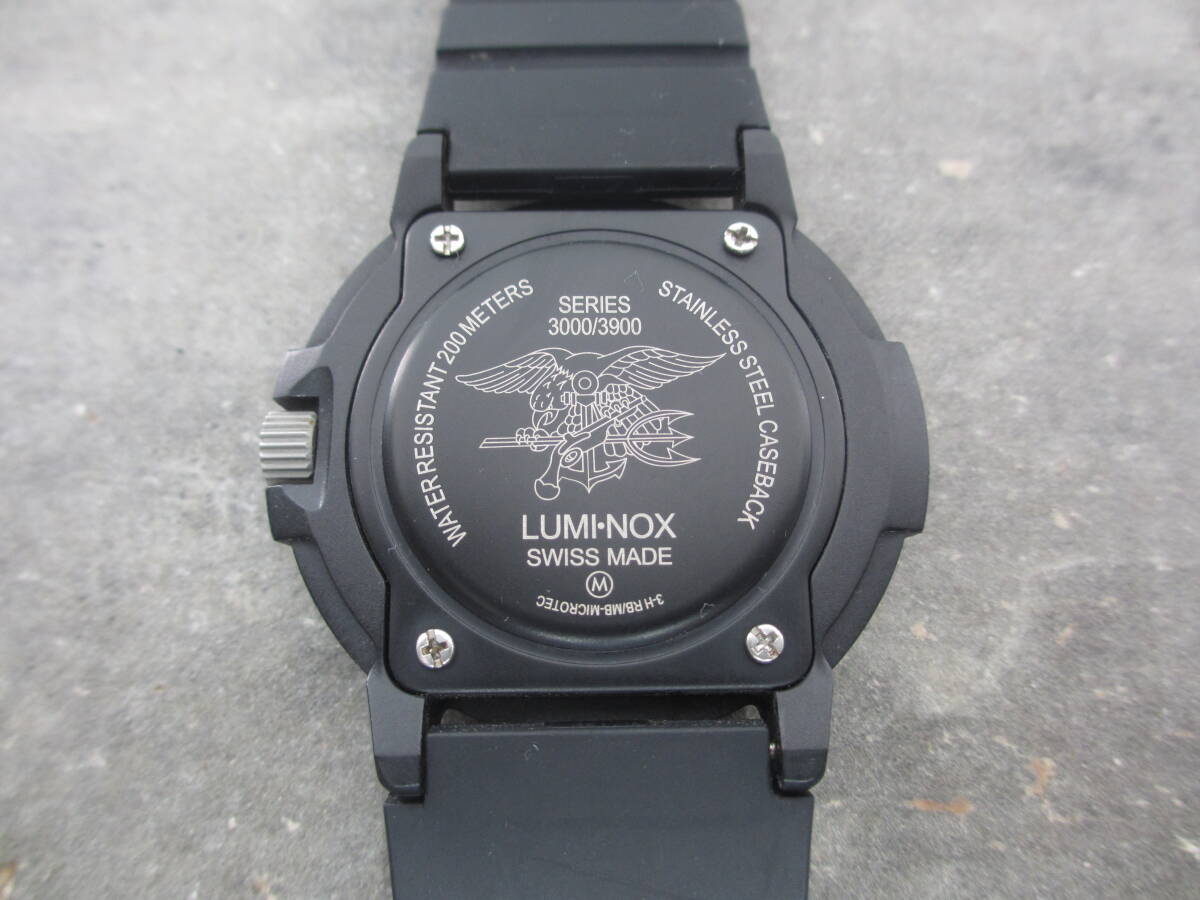 LUMI-NOX/ルミノックス/SERIES 3000/3900 腕時計/3-H RB/MB-MICROTEC/電池交換済み 動作品の画像10