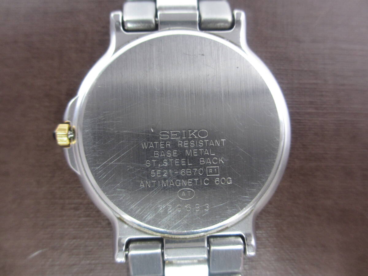 SEIKO/セイコー/5E21-6B70/LUCENT/ルーセント/腕時計 電池交換済み_画像6