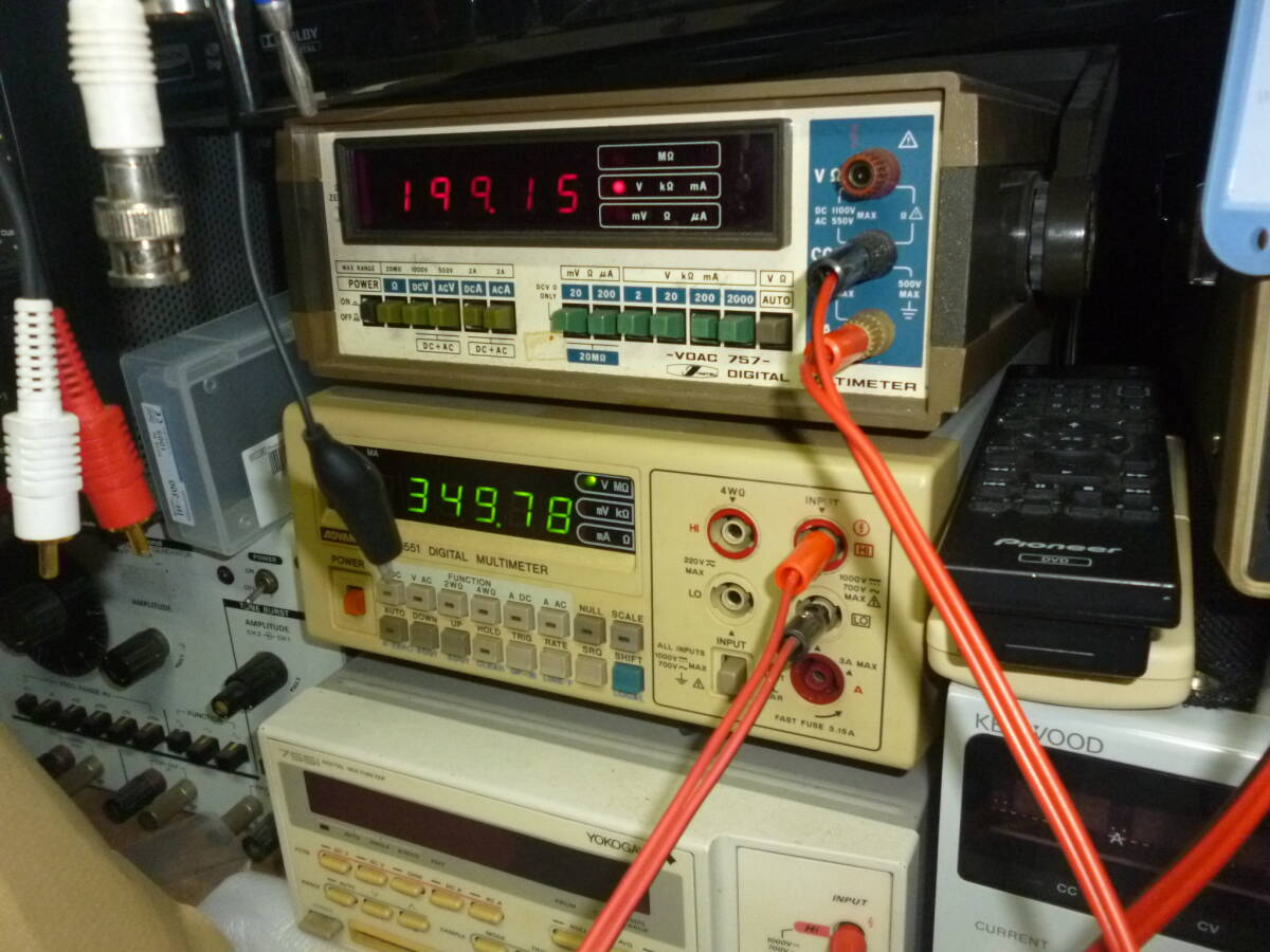 キクスイの0～350V　0.02A～0.2A　の定電圧定電流電源　整備調整動作保証品_画像6