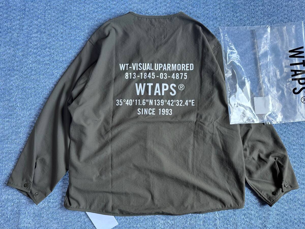 2024SS 　サイズ03(L)　SCOUT 02 / LS / POLY. BROADCLOTH. SPEC　ダブルタップス　WTAPS　241CWDT-SHM06　オリーブドラブ_画像2