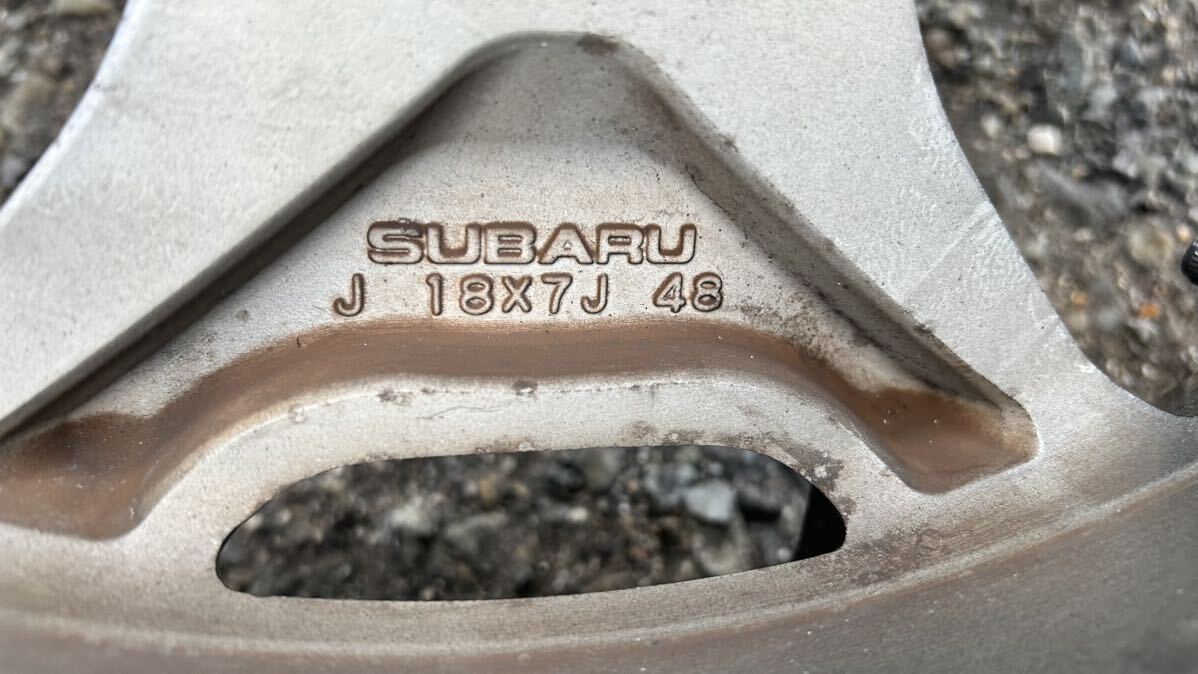スバル フォレスター純正アルミ4本セット 18×7J 225/55R18 アルミ美品 SJGの画像8