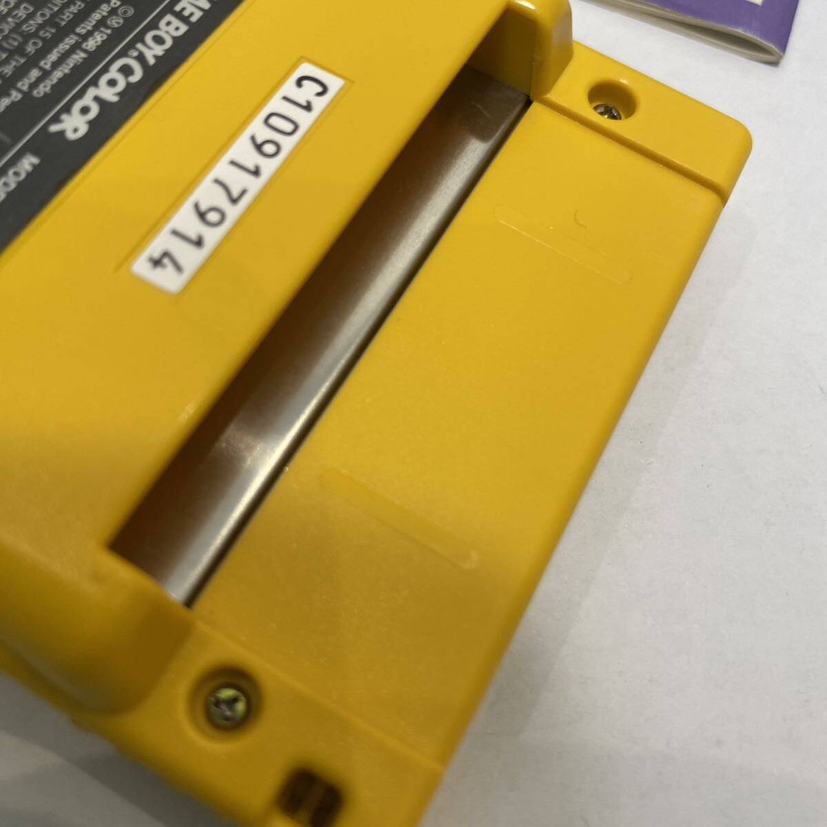 【新品同様】ゲームボーイカラー ■ほぼ 新品未使用 希少 人気カラー イエロー レア GBC 任天堂 説明書 箱 Nintendo ニンテンドーの画像9