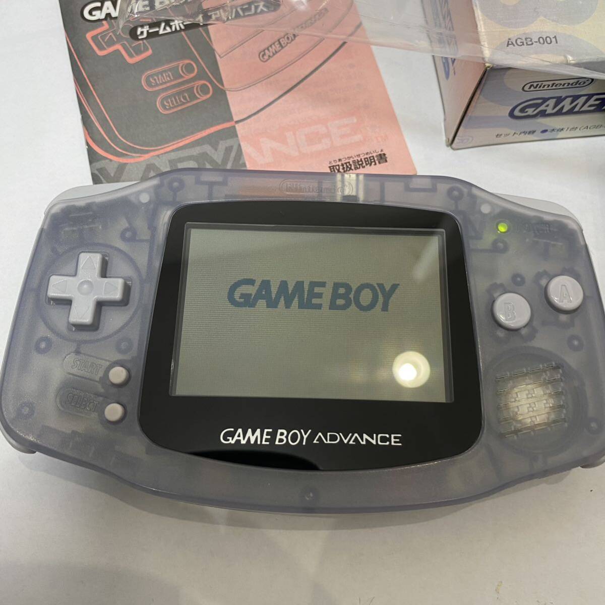  Game Boy Advance # почти новый товар не использовался редкость GBA nintendo инструкция коробка Nintendo Nintendo Game Boy превосходный товар Mill ключ голубой 