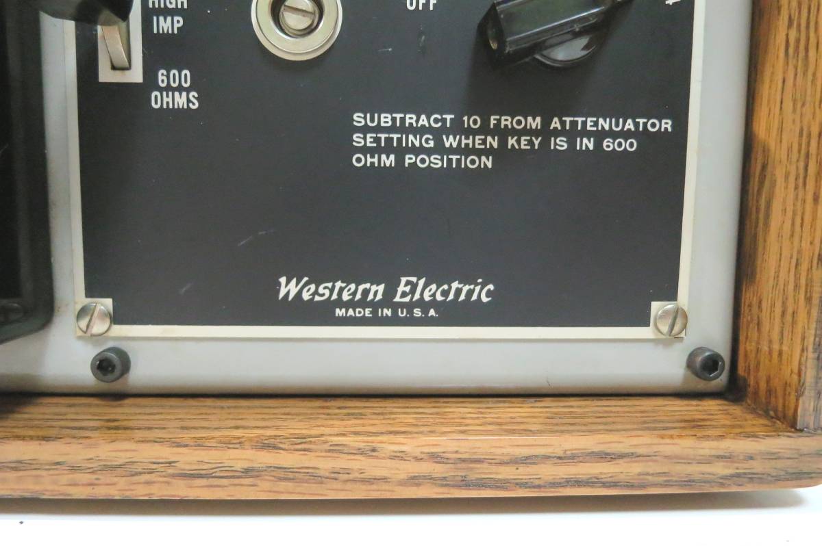 Western Electric KS-16652 VU インディケーター ウッドケース入り