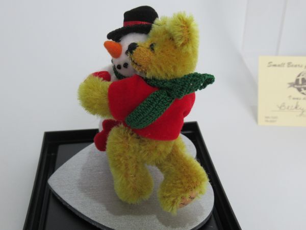 ワールド オブ ミニチュア ベアーズ World of Miniature Bears テディベア 雪だるま クリスマス 熊 クマ くま FROST FRIEND 美品の画像4