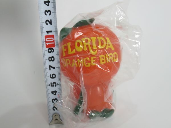 frolida orange bird FLORIDA ORANGE BIRD savings box coin Bank mascot Disney sofvi doll ornament unopened 