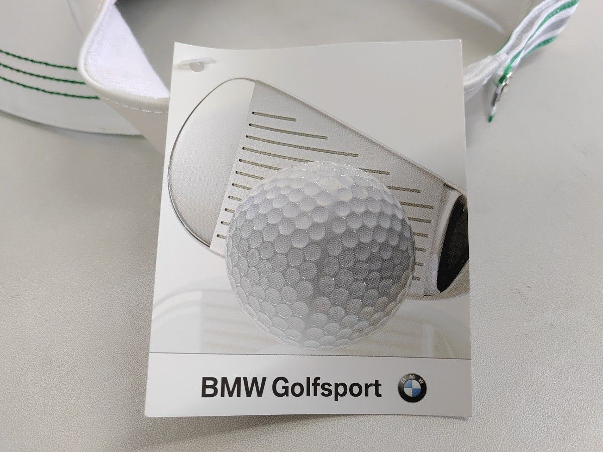 【新品未使用☆少々難あり】BMW Golfsport サンバイザー（タグ付き 帽子 キャップ バイザー ゴルフウェア ゴルフ）