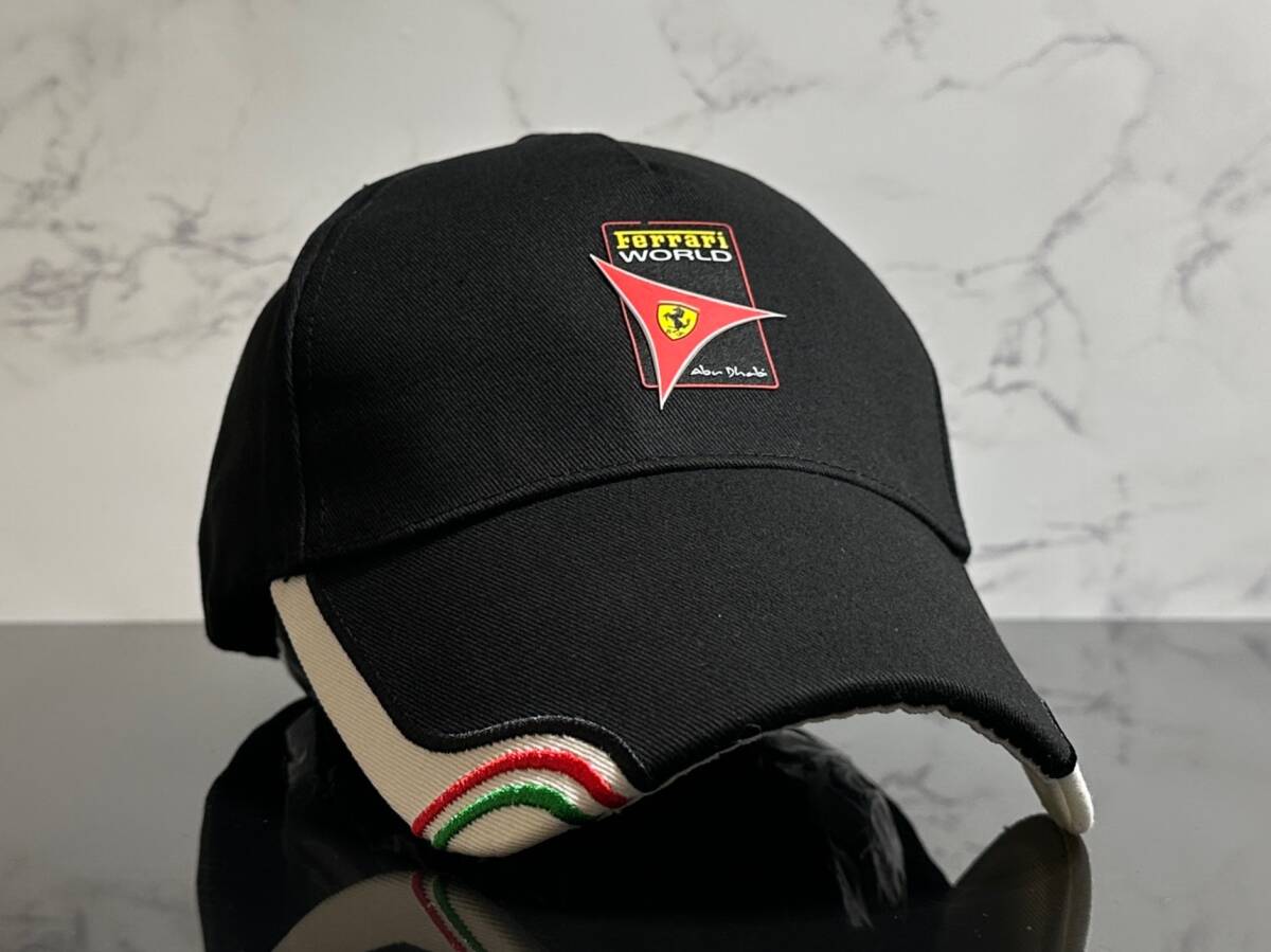 【未使用品】224KE★Ferrari フェラーリ キャップ 帽子 CAP ファンにも嬉しい上品で高級感のあるデザインのコットン素材♪《FREEサイズ》の画像1