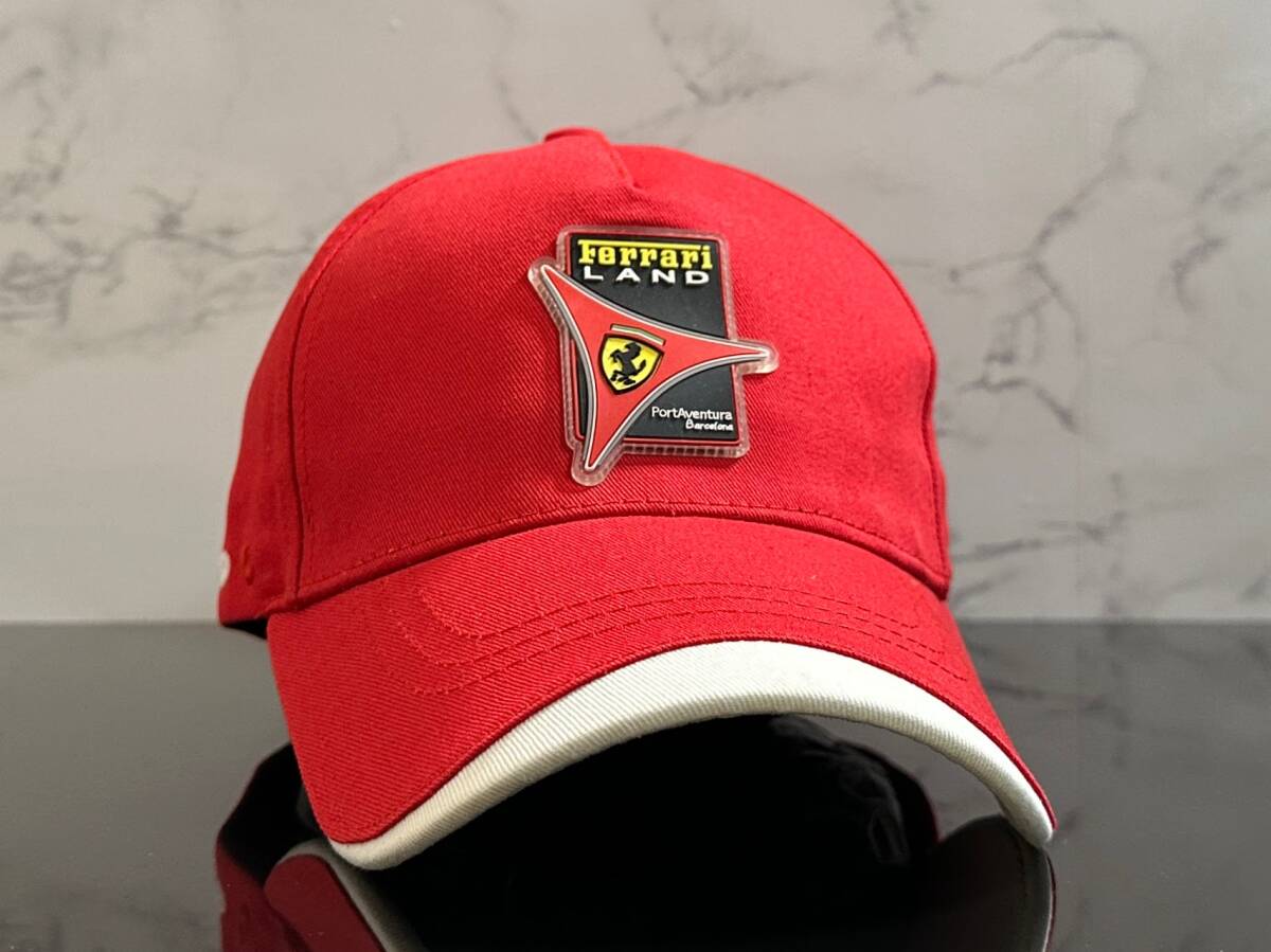 【未使用品】268KA 訳あり★Ferrari フェラーリ キャップ 入手困難！上品で高級感のあるフェラーリカラーのコットン素材《FREEサイズ》の画像1