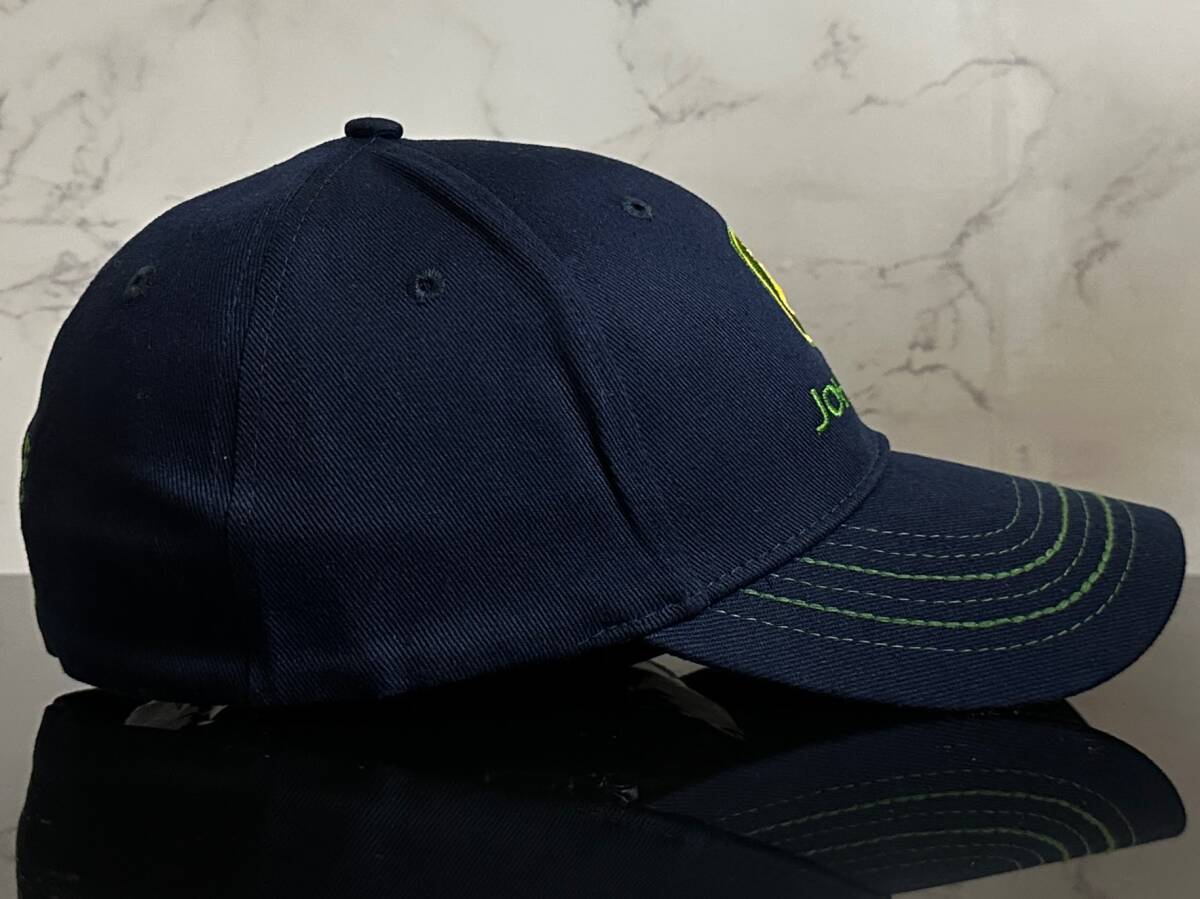 【未使用品】115KB★JOHN DEERE ジョン・ディア キャップ 帽子 CAP ファンにも嬉しいクールなネイビーの伸縮素材《伸縮前58㎝～61㎝位迄》の画像4