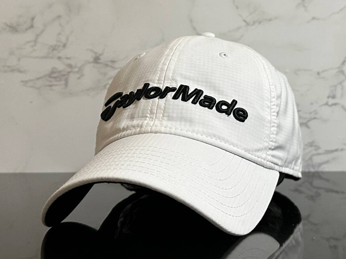 【未使用品】74A★Taylor Made テーラーメイド ゴルフキャップ 帽子 CAP 上品で高級感のあるホワイトにブラック刺繍ロゴ♪《FREEサイズ》_画像3