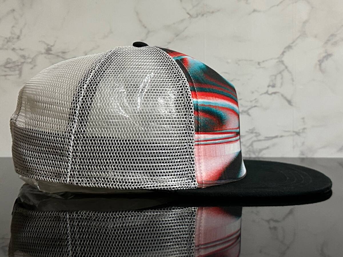 【未使用品】570D★Hurley ハーレー フラット メッシュキャップ 帽子 クールなデザインのウレタン素材のフロントパネル！《FREEサイズ》の画像4