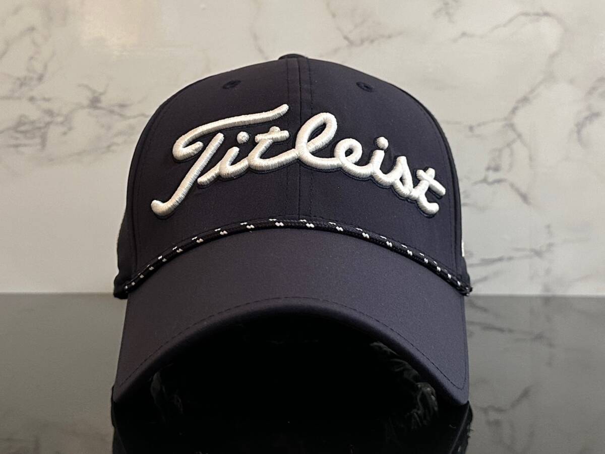 【未使用品】76A★Titleist タイトリスト ゴルフ キャップ 帽子 CAP 上品で高級感のあるネイビーにシリーズロゴとFJロゴ♪《FREEサイズ》_画像2