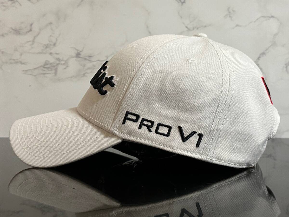 【未使用品】56B★Titleist タイトリスト ゴルフ キャップ 帽子 CAP 上品で高級感のあるホワイトにシリーズロゴとFJロゴ♪《FREEサイズ》_画像5