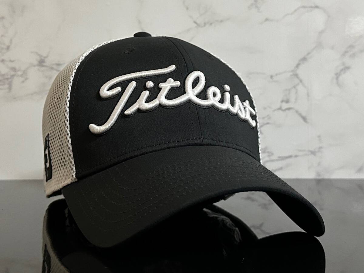 【未使用品】64C★Titleist タイトリスト ゴルフ メッシュ キャップ 帽子 高級感のあるデザインにシリーズロゴとFJロゴ♪《FREEサイズ》_画像1