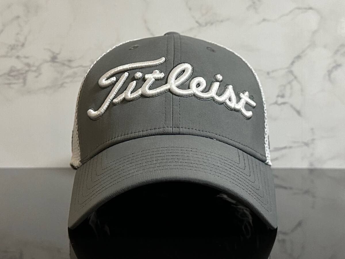 【未使用品】65C★Titleist タイトリスト ゴルフ メッシュ キャップ 帽子 高級感のあるデザインにシリーズロゴとFJロゴ♪《FREEサイズ》_画像2