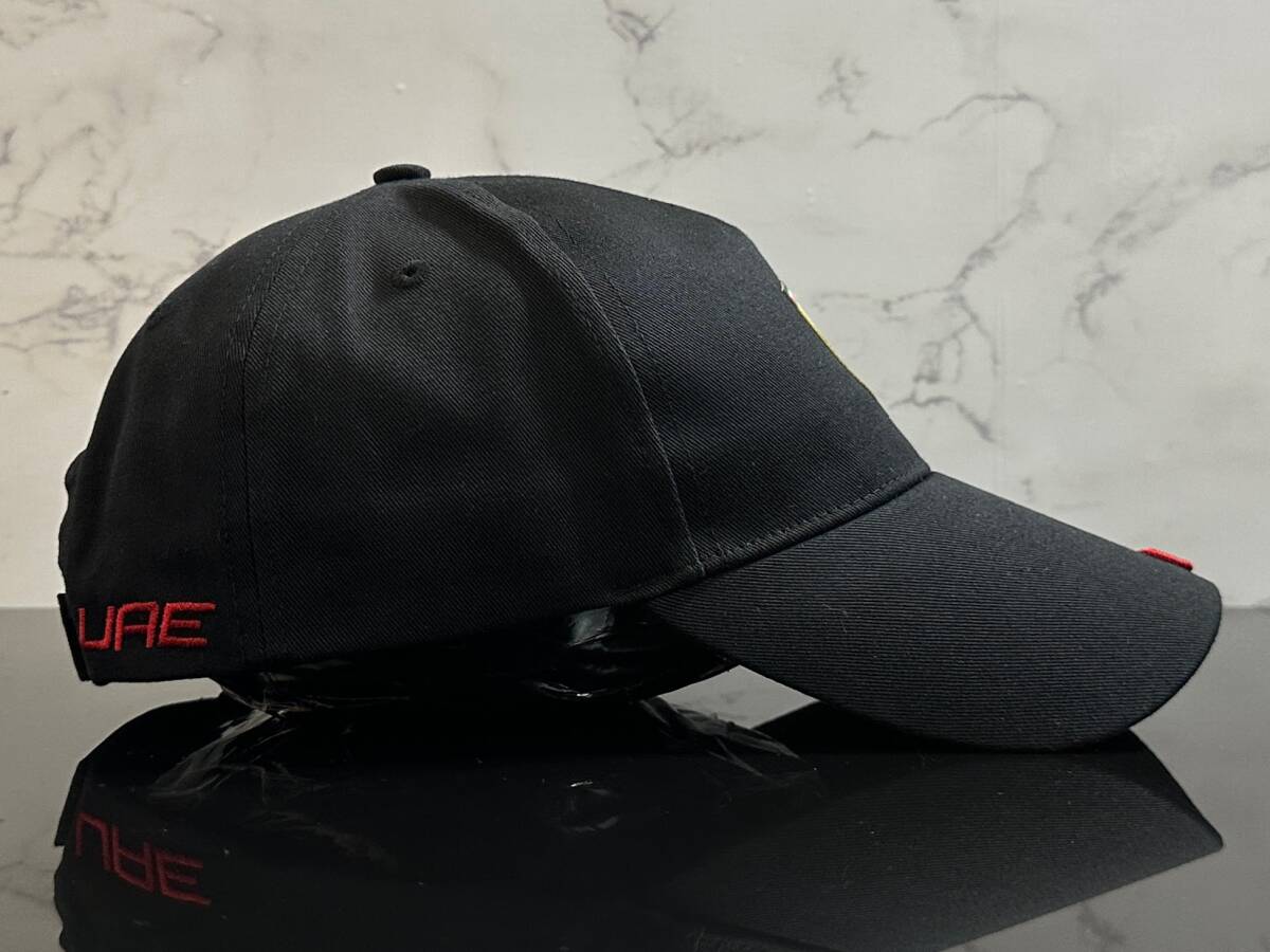 【未使用品】270KD 上品★Ferrari フェラーリ キャップ 帽子 CAP 上品で高級感のあるデザインのブラックコットン素材♪《FREEサイズ》_画像4