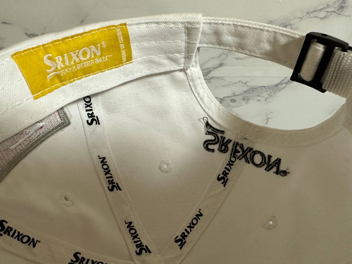 【未使用品】348KC★SRIXON スリクソン ゴルフキャップ 帽子CAP 上品で高級感のあるホワイトにZーSTARシリーズロゴ《FREEサイズ》松山英樹_画像9