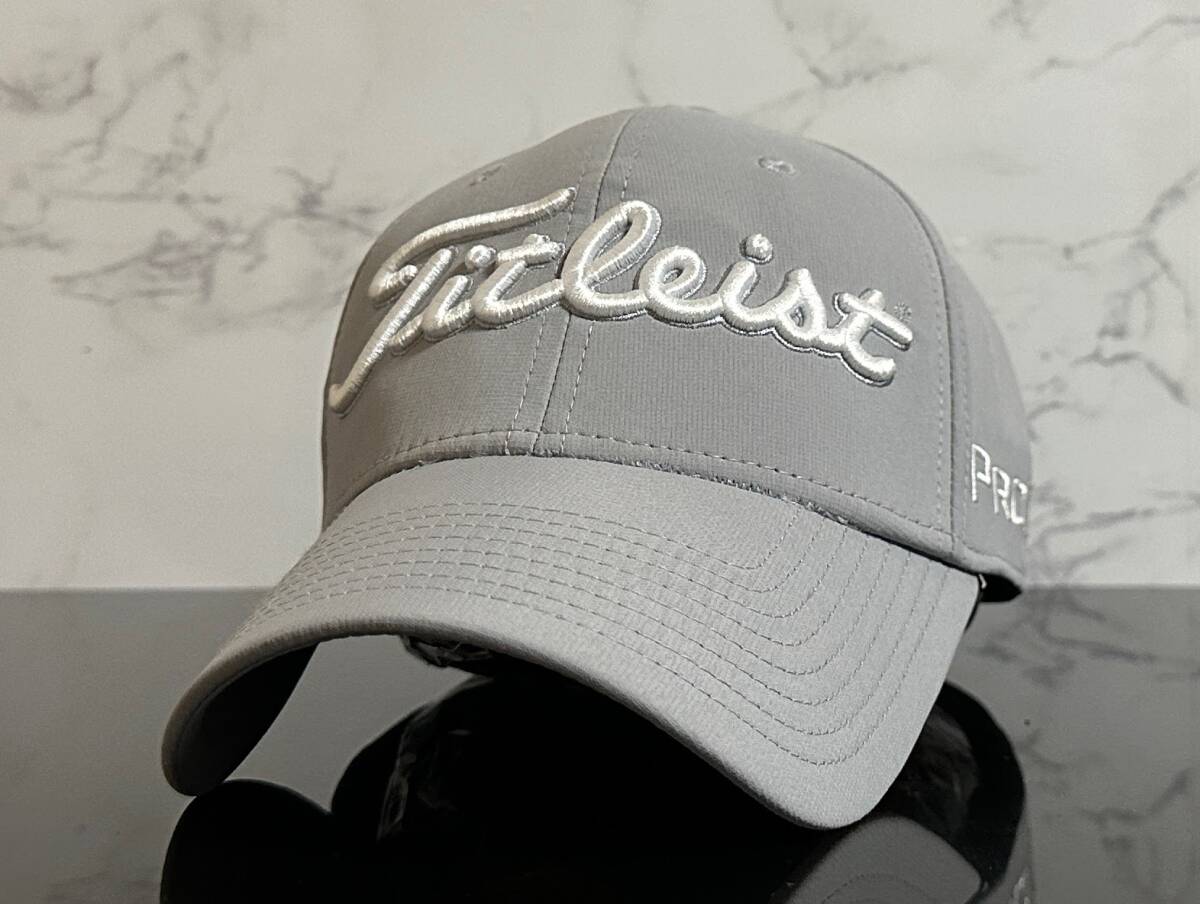【未使用品】66C 上品★Titleist タイトリスト ゴルフ キャップ 帽子 CAP 上品で高級感のあるグレーにシリーズロゴとFJロゴ《FREEサイズ》_画像1