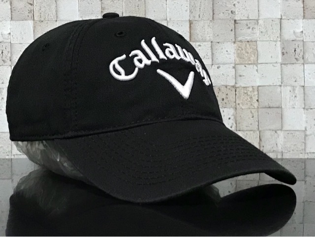 【未使用品】244P 訳あり★Callaway Golf キャロウェイ ゴルフ キャップ 帽子 上品で高級感のあるブラックにシリーズロゴ《FREEサイズ》_画像2