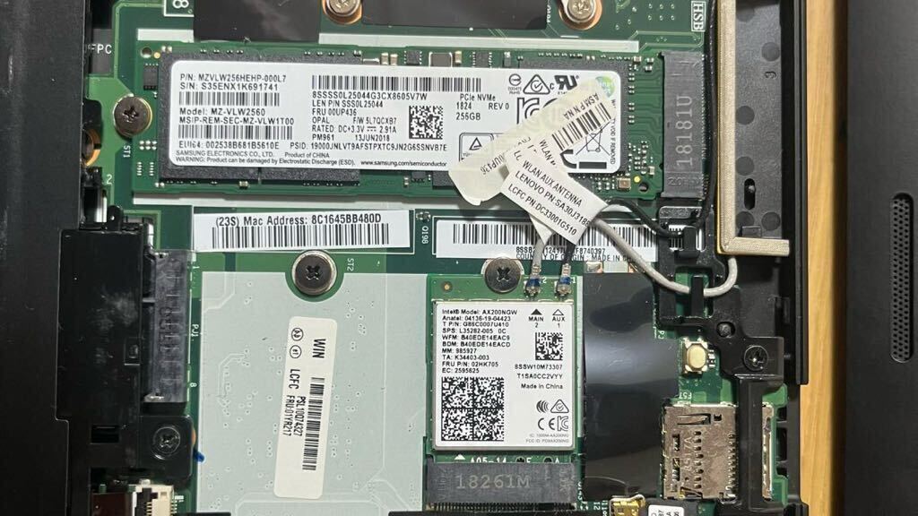 * Lenovo Lenovo ThinkPad X1 carbon Gen6 20KG-S45L00 i7-8650U 1.9GHz SSD256GB/16GB FHD Win11*