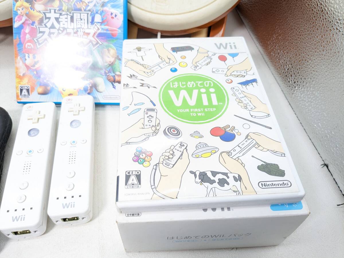 1円～☆Wii ソフト 周辺機器 まとめ☆リモコン マリオカートハンドル 太鼓の達人 スマブラ WiiUコントローラー 動作未確認 現状品_画像5