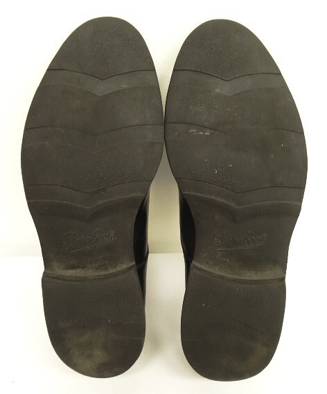 90s ヴィンテージ フランス製 PARABOOT パラブーツ AVIGNON デカタグ レザー Uチップシューズ ブラック VINTAGE 90年代 レア ビジネスシューズ 90s ヴィンテージ フランス製 PARABOOT パラブーツ AVIGNON デカタグ レザー Uチップシューズ ブラック VINTAGE 90年代 レア ビジネスシューズ