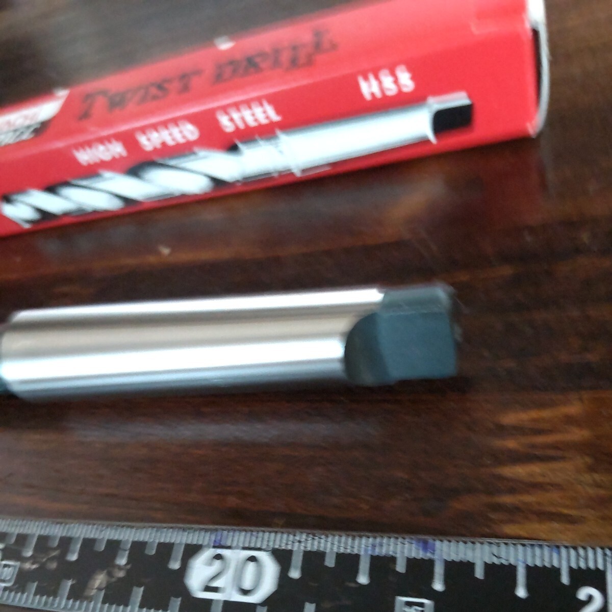 15.2mm 1本 NACHI ツイストドリル 鉄工用 ロング テーパー 未使用 美品 長期保管 D168_画像4
