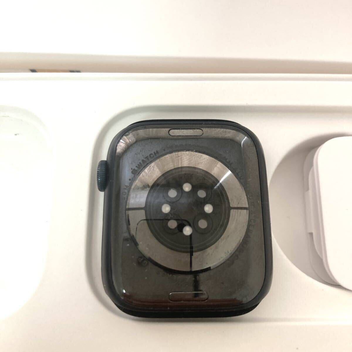美品 Apple Watch アップルウォッチ Series 8 GPS+Cellular 45mm MNK43J/A ミッドナイトアルミニウムケース/ミッドナイトスポーツバンド_画像3