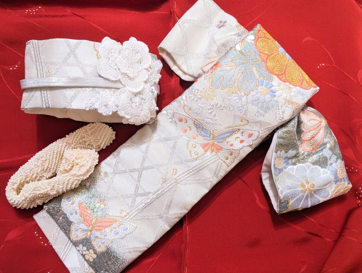 * цветок .*SD13*SDGr девочка размер соответствует натуральный шелк кимоно комплект 