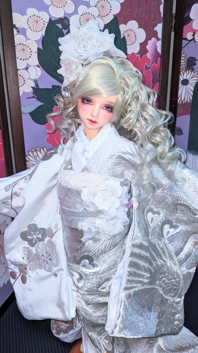 * цветок .*SD13*SDGr девочка размер соответствует натуральный шелк кимоно комплект 