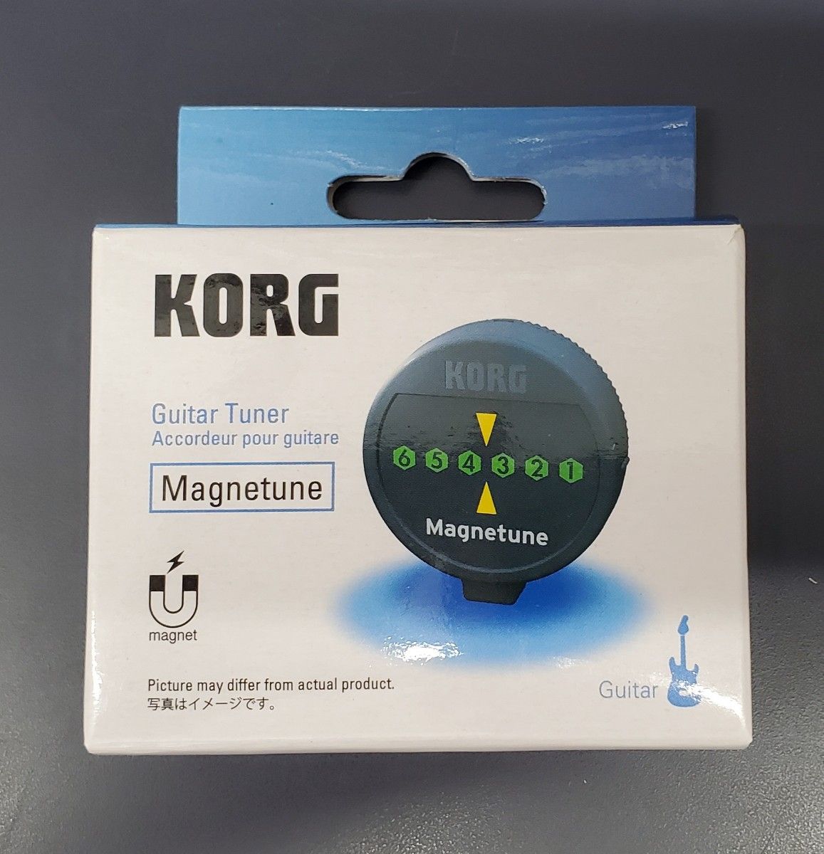 KORG Magnetune ギターチューナー マグネット式 新品同様 予備電池サービス