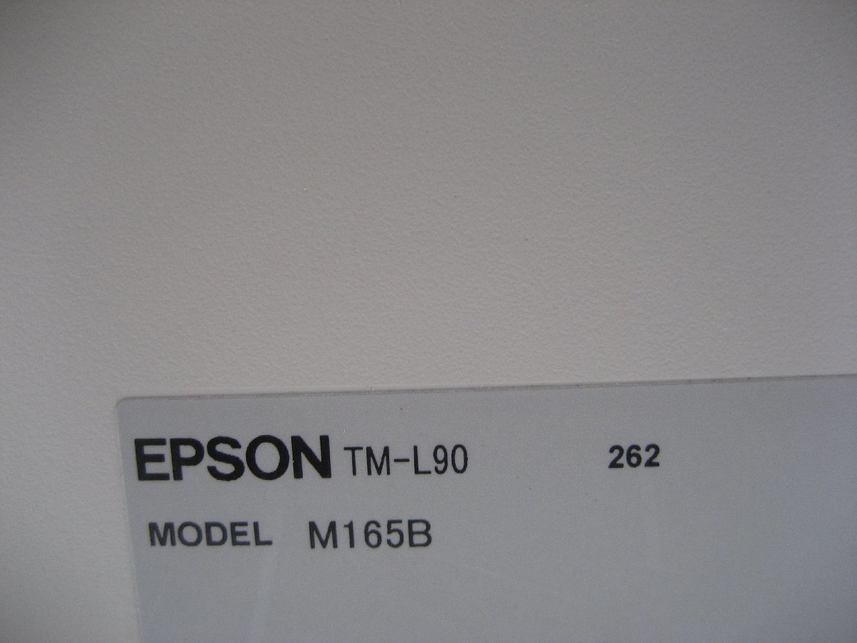 「15台入荷」エプソン／EPSON◎TM-L90 M165B◎サーマルレシートプリンター◎LAN◎80ｍｍ◎ロール紙スペーサー付き◎日焼け　K2776_画像8