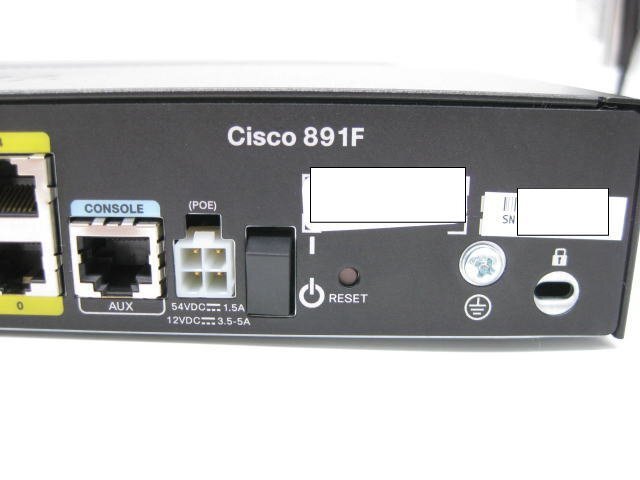 ◇CISCO/シスコ◇サービス統合型ルーター◇Cisco 800シリーズ◇C891FJ-K9 V02◇8ポート◇ACアダプター付◇初期化済◇現状渡し◇T0408の画像7